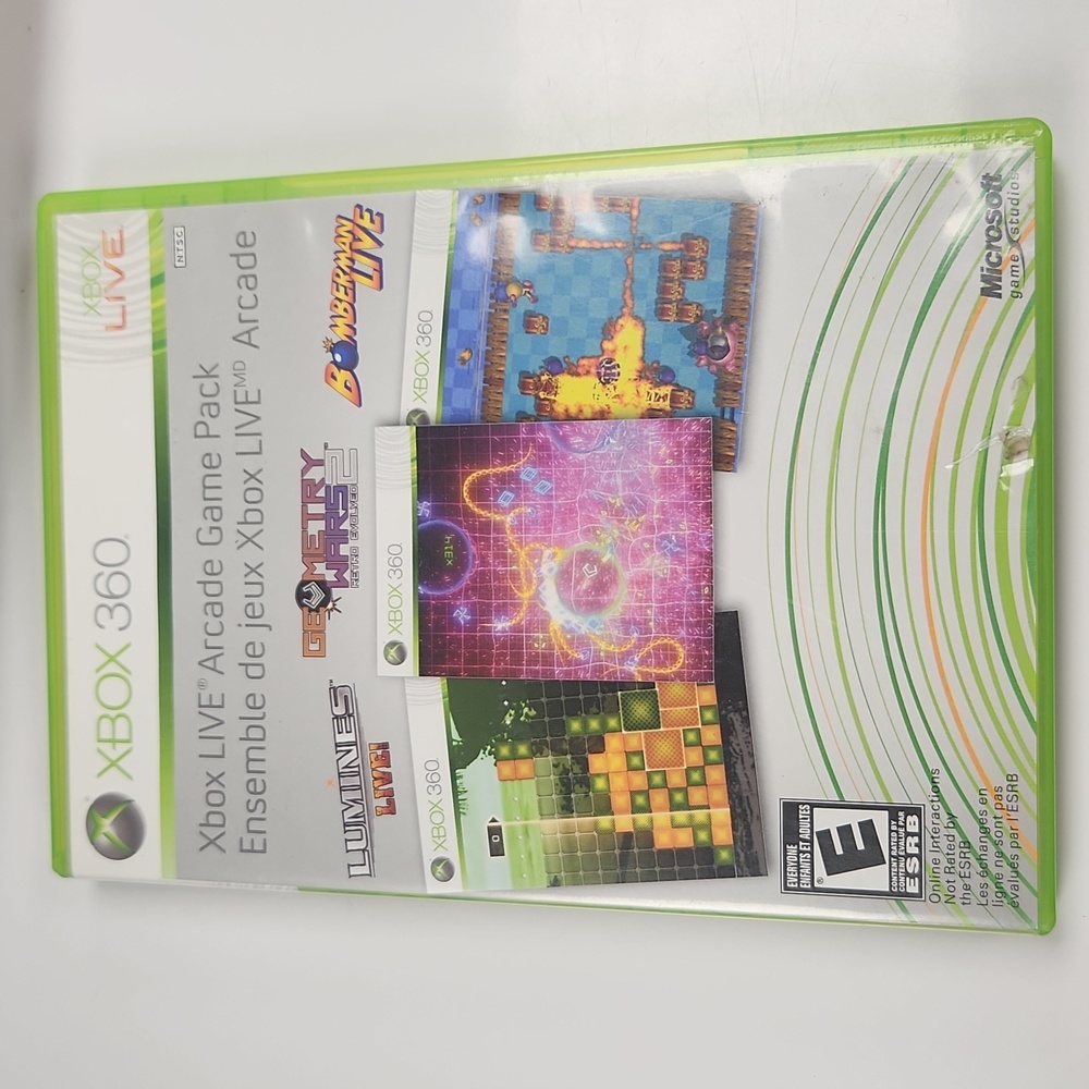 Xbox live arcade game pack